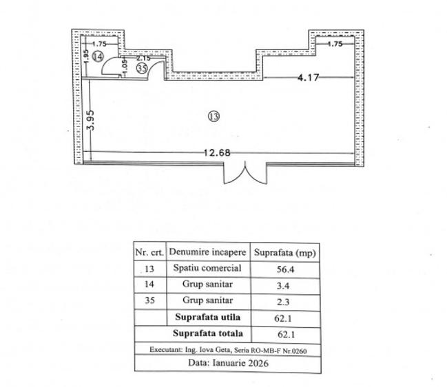 Spațiu comercial stradal 62 mp, cu vitrină de 12,68 m | Atrium Plaza – Sisești - 2