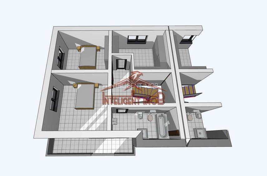 Duplex 4 camere, 150 mp curte libera in Selimbar COMISION 0% - 4
