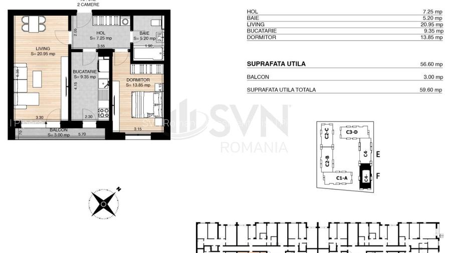 REA1023941 Comision 0 I Apartament 2 camere Miluna Residence - 11