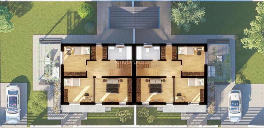 Casă nouă P+E la cheie | 3 dormitoare | 2 băi | Teren 416 mp | Str. Ciheiului - 4