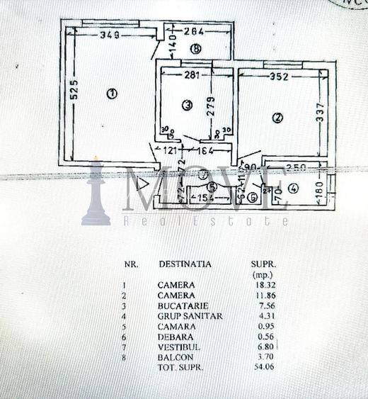 2 CAMERE luminoase cu CENTRALĂ TERMICĂ în bloc din 1985 - 1