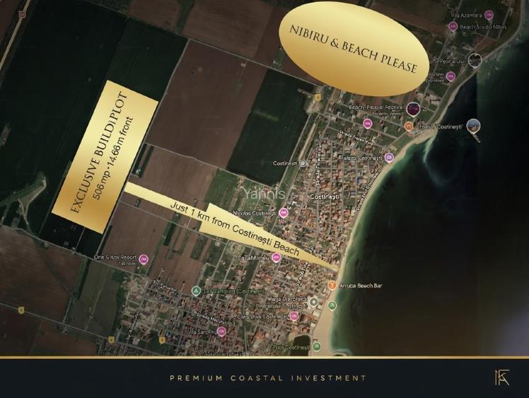 Teren intravilan Costinești 506mp | POT 40%| Ideal investiție turistică - 4