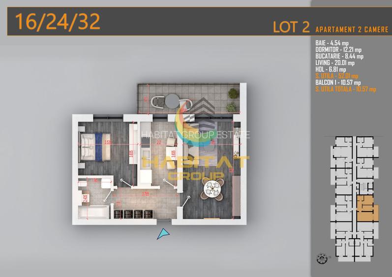 Apartament 2 camere - metrou N.Teclu - 2