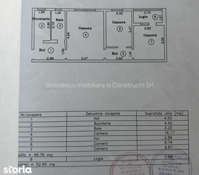 Apartament de 3 camere, zona Dacia - 15