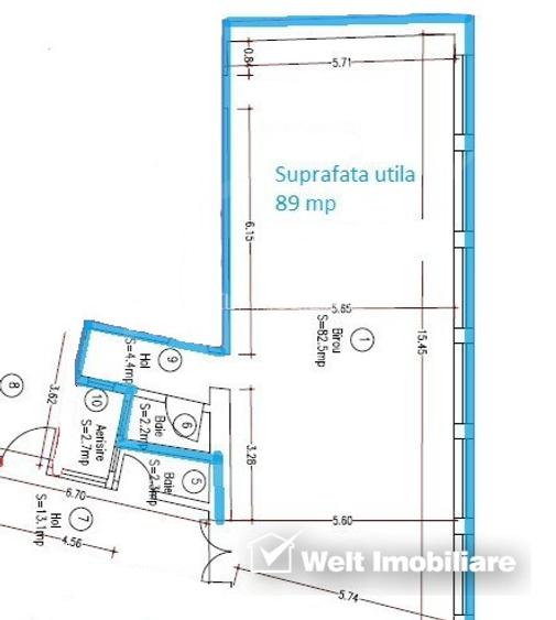 Spatiu birouri, 89mp, Centru, zona Regele Ferdinand - 6
