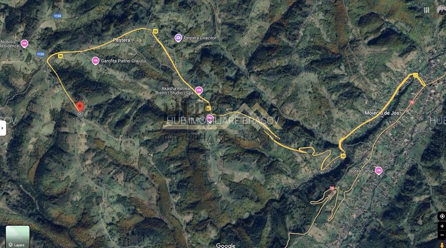 Teren Moieciu zona Pestera | Utilitati | 4.807 mp - 7