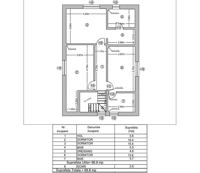 Casa/Vila individuala 4 camere,400 m de blv./Com.Berceni - 2