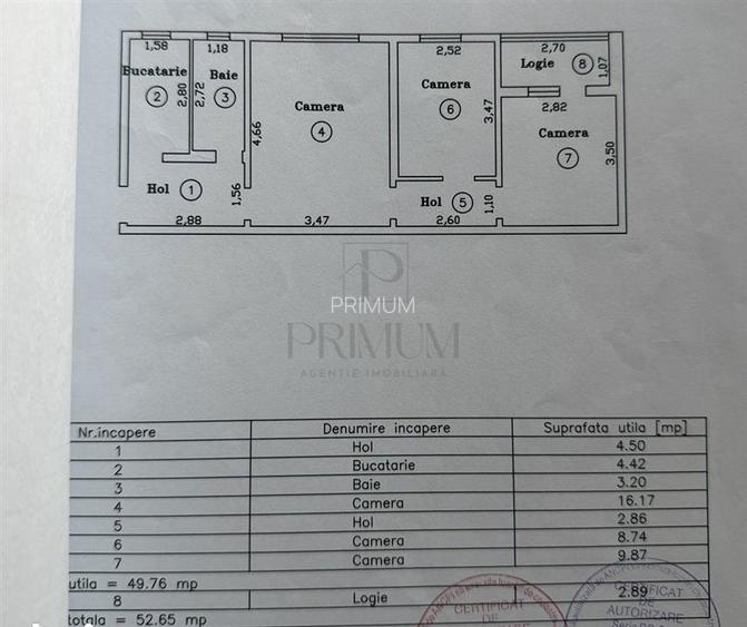 DACIA - ETAJ 2 - 3 CAMERE - RENOVAT - CENTRALA PROPRIE - CLIMA - 15