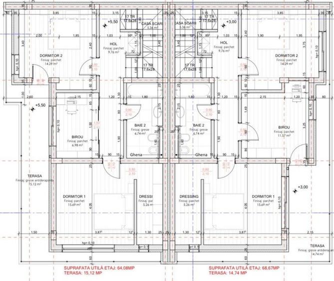 Casa 4 camere, 181mp, priveliste deosebita, zona ANL  - 7
