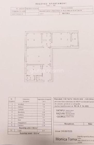 Apartament 3 camere l Aleea Uioara Nr 4A  l Berceni - 88900€ - 3