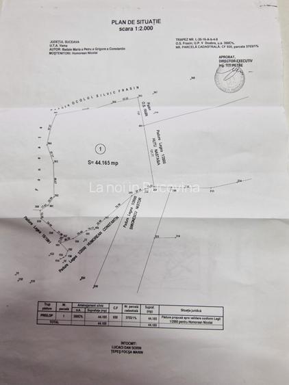 Vindem teren forestier 44165 mp Doabra - Bucovina - 1