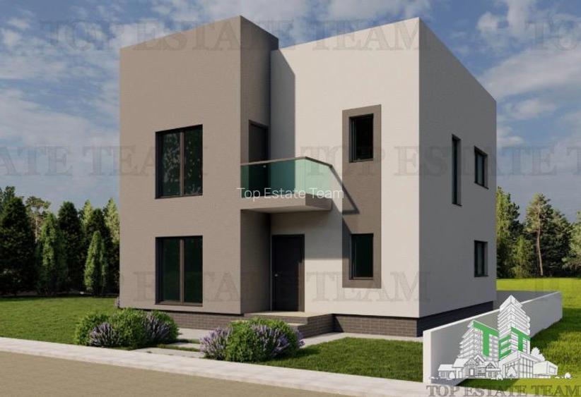 Vila individuala pe stil Mediteranean mobilata si utilata, cu 4 camere, 3 bai, 2 - 2