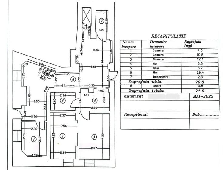 Spatiu de birouri 4 camere 70.8MP | Bd. Lascar Catargiu | Vila interbelica - 13