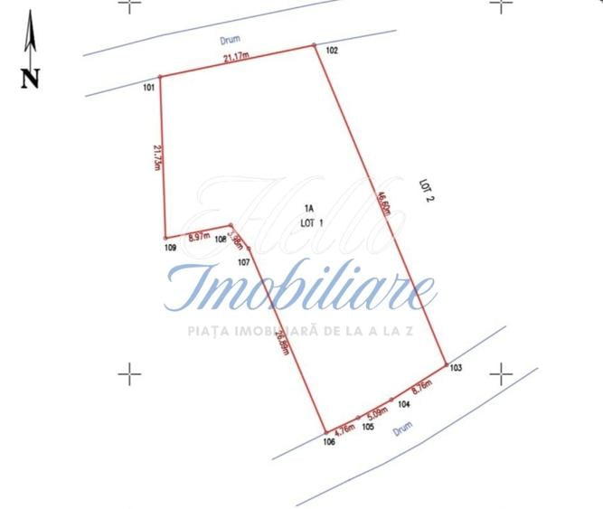 Teren 1057 mp, Intravilan, Comsesti, Tureni