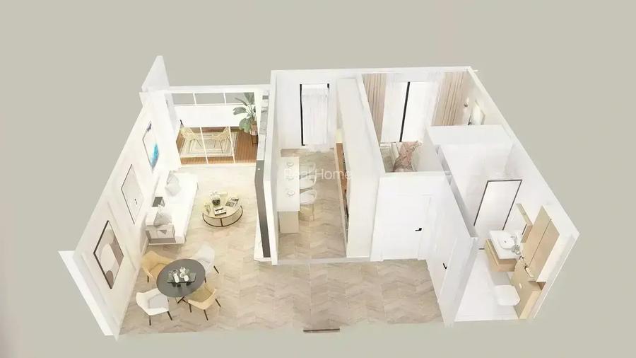 2 Camere Proiect Nou Decomandat Metrou 1 Decembrie 1918 Logie - 5