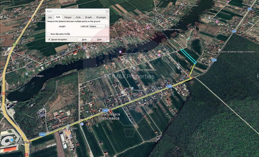 Teren intravilan, 3916 mp, dubla deschidere, Vladisceasca - 3