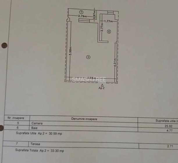 Garsoniera 33,30 mp - la 150 metri de plaja - Mamaia Nord - 8