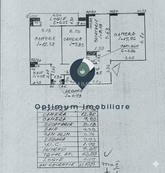 Apartament cu 3 camere, 2 bai in Manastur, zona Ion Mester ! - 1