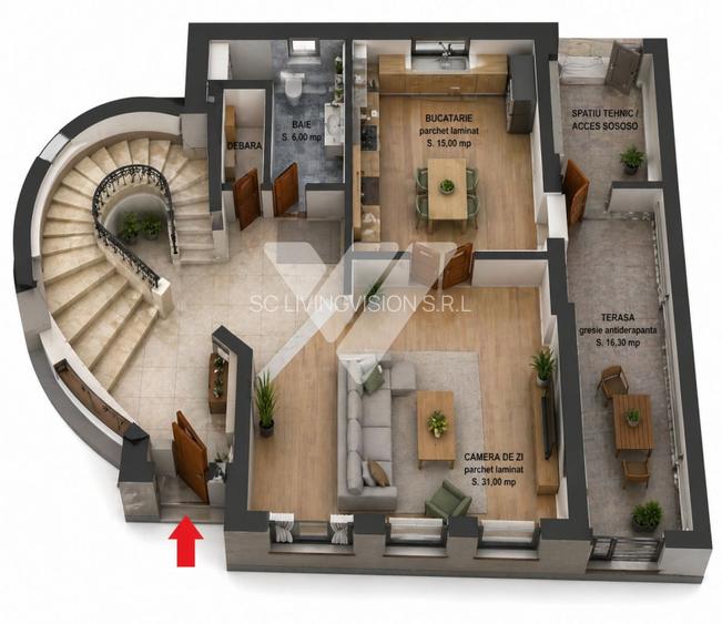 Casa individuala 4 camere, 150 mp, teren 500 mp - Sura Mare Sibiu - 4