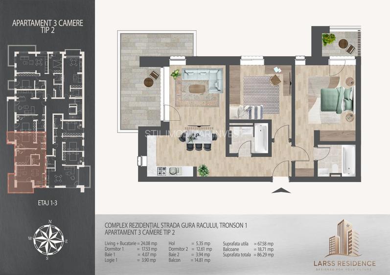 Apartament 3 camere Theodor Pallady metrou,Langa scoala Victor Brauner - 7