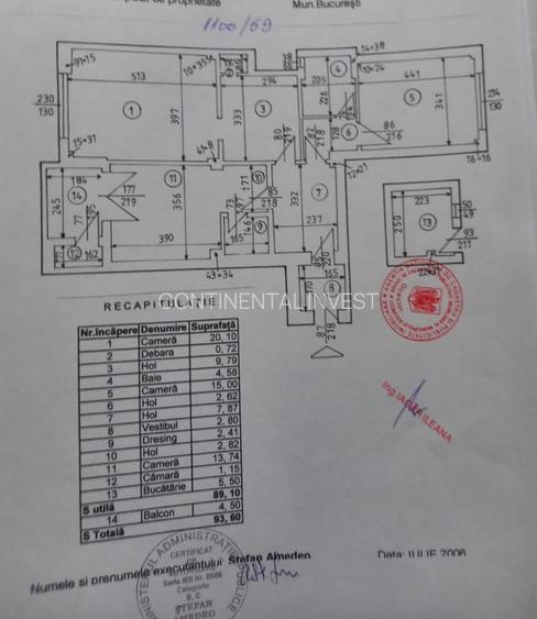 Apartament cu 3 camere cu vedere pe Regina Elisabeta / Ultracentral / Risc 1 - 19