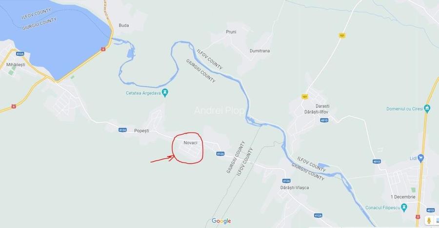 Teren intravilan 750m2  - Novaci / Mihailesti - 2