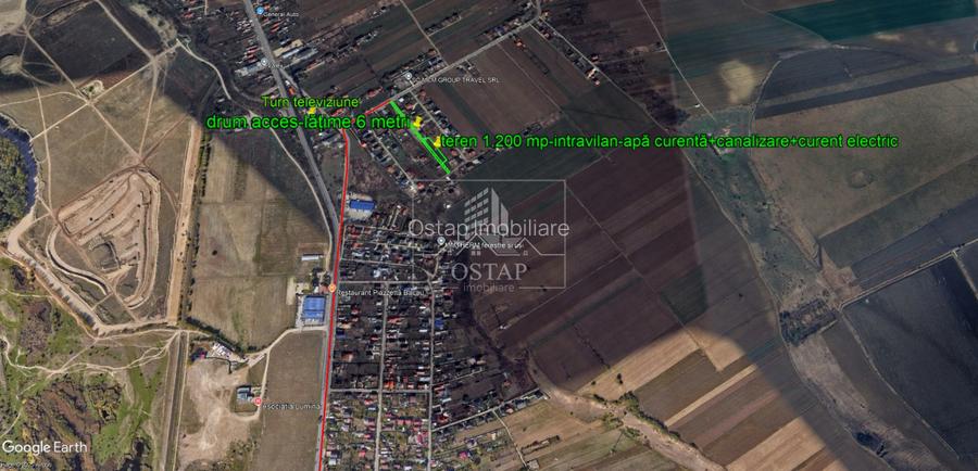 Saucesti-platou Bogdan Voda-intravilan-1.200 mp-apa-canalizare-curent electric - 3