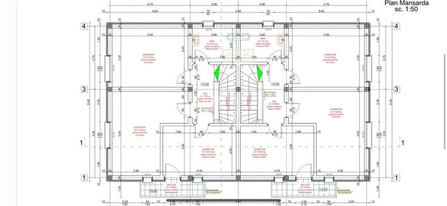 COMISION 0% | Duplex Mosnita Veche | Mansarda inalta | 3 dormitoare - 16