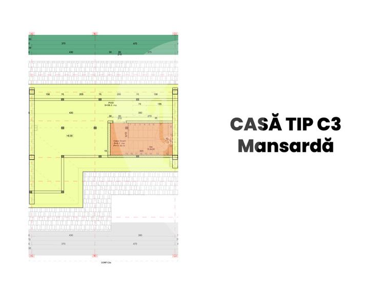 Casa tip duplex C3 – P+E, Popesti Leordeni, terasa si curte – 235.000 € - 9