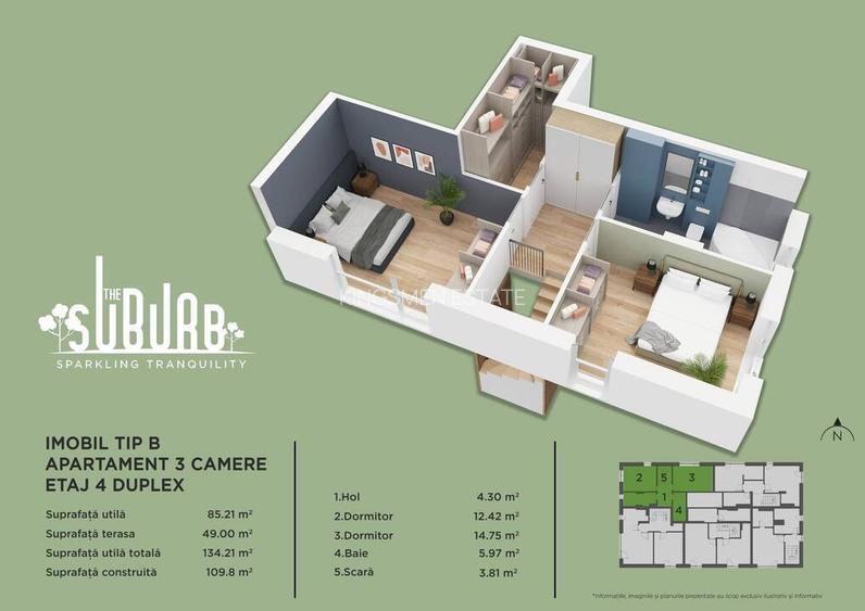 Duplex 3 camere The Suburb Buftea - 24