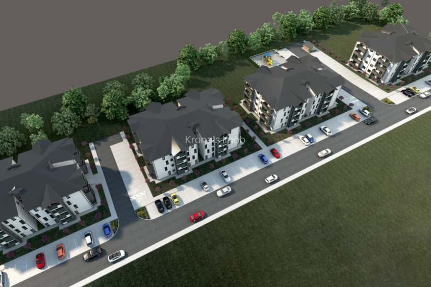 Apartament cu doua camere 55mp, ansamblu cu 4 blocuri tip vila, Sanpetru - 4