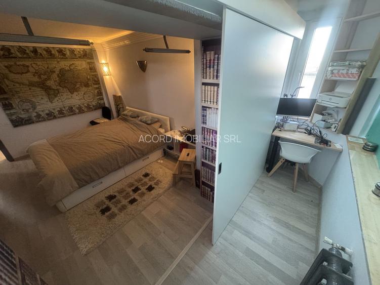 Apartament 4 camere transformat in 3 zona Capitol cu Centrala - 12