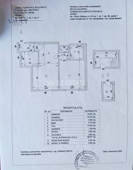 Apartament 3 camere - VILA- FOISORUL DE FOC - 1