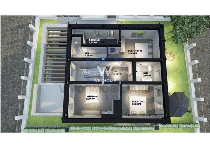 Casă single modernă, eficientă energetic și curte generoasă - 4