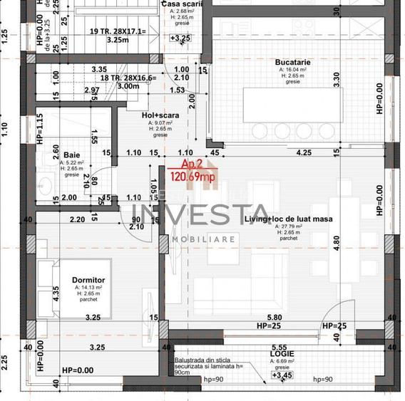 Ap 4 camere  in imobil tip vila, 121.74 mp utili + terasa 28 mp! - 1