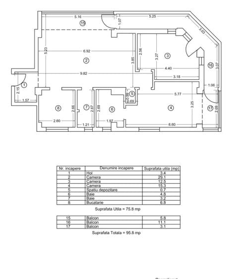 APARTAMENT 3 CAMERE | TOMIS PLUS |  | 96 MPU - 10