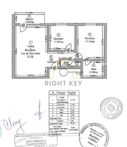 Apartament boutique 3 camere, 2 băi, 79mp, complet mobilat! Comision 0 - 15