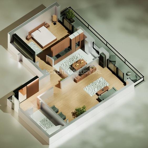 Tomis Nord - Vanzare apartament decomandat cu 2 camere, bloc nou. - 2