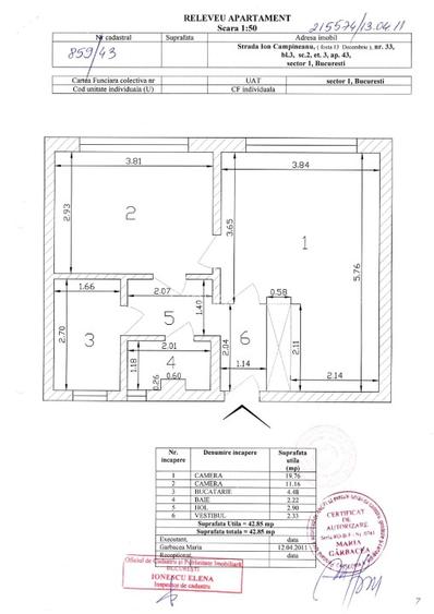Apartament decomandat pe Ion Campineanu - 13