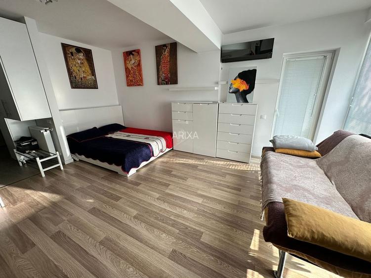 Garsoniera Prea Mare PAT + Canapea + 11 mp Terasa Grozavesti Metrou - 2