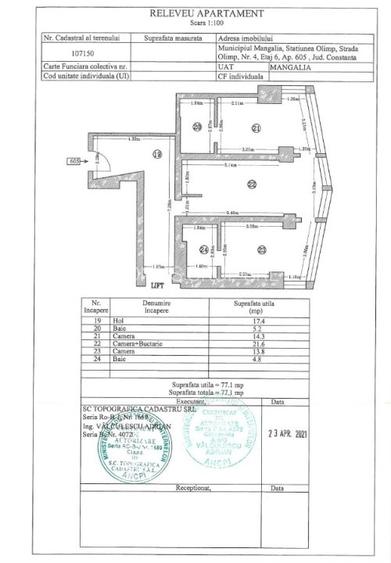 Olimp | Apartament cu 3 camere si lift propriu - vedere frontala la mare! - 18