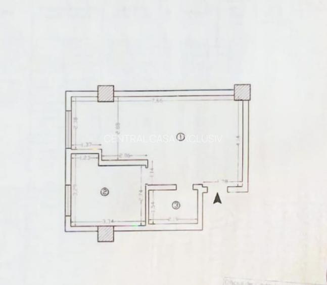 Liber, Palas Lazar Residence, apartament intabulat, 2 camere open space - 8