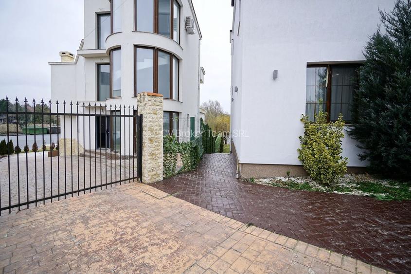 👉 Vilă spectaculoasă pe lac – Ghermănești | 552 mp | Terasă, ponton, - 5