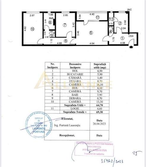 Apartament 3 camere mobilat si utilat, la doar 12 minute de Metrou Piata Sudului - 9