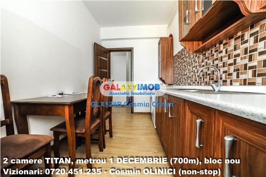 INCHIRIERE 2 camere TITAN, parcare,metrou 1 DECEMBRIE (700m), bloc nou - 15
