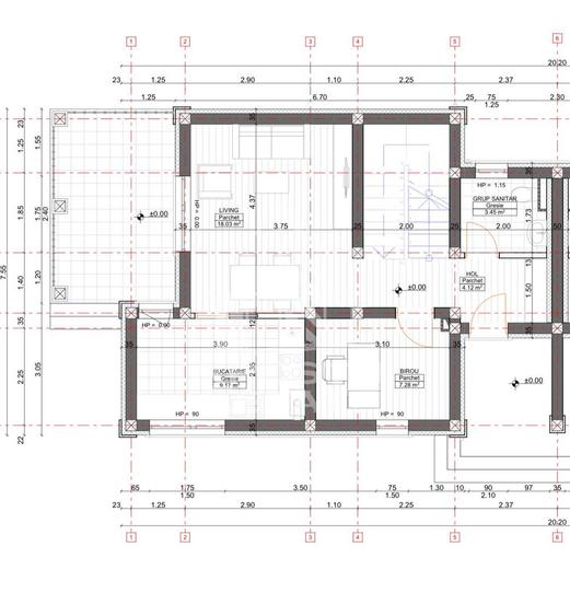Duplex despartit prin baie si hol cu 3 dormitoare si dressing in Giroc - 16
