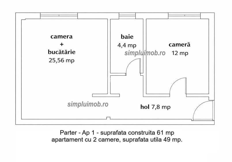 Ultracentral 2 camere constructie nua Mantuleasa Universiate - 1
