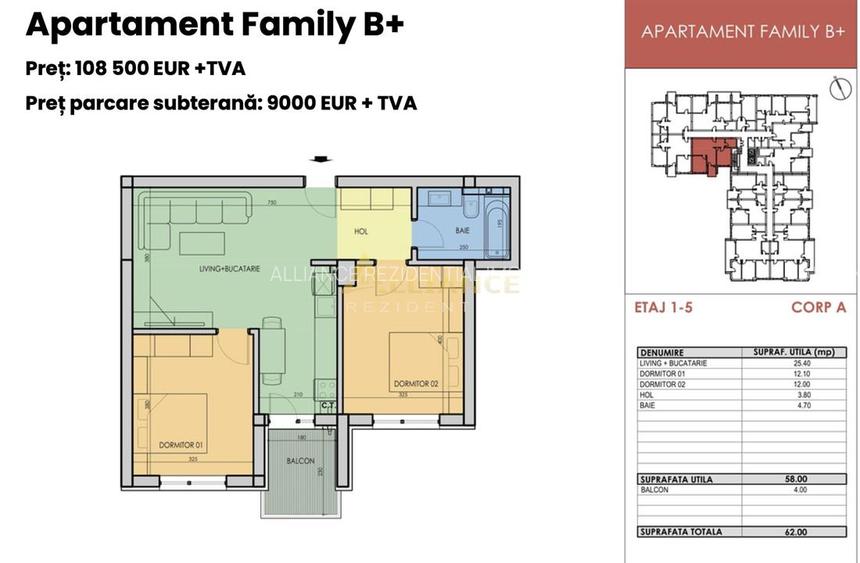 Metrou Berceni la 7 minute, 3 camere, bloc nou - 17