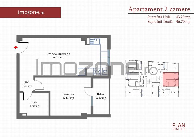 Ap 2 cam. 46 mp, etaj 1 din 4,  METROU PACII 10 min, str Margelelor, COMISION 0% - 1
