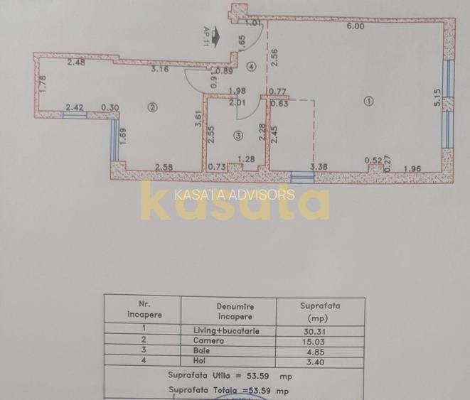 Apartament 2 Camere  Vanzare | Bloc Nou | Lift | Gata de personalizat - 1